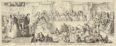 Une caricature satirique de la Cour du Banc de la Reine - George Cruikshank