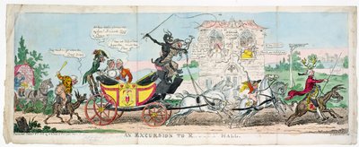 Une excursion dans R.... Hall - George Cruikshank