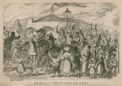 Avril - Retour des courses - George Cruikshank