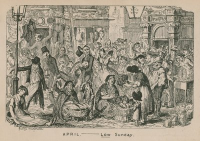 Avril - bas dimanche - George Cruikshank