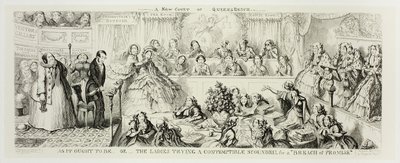 As It Ought to Be ou The Ladies Trying a Contemptible Scoundrel for a "Breach of Promise" tiré des gravures sur acier de George Cruikshank pour The Comic Almanacks : 1835-1853 - George Cruikshank