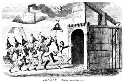 Août - Idées napoléoniennes, 19ème siècle - George Cruikshank