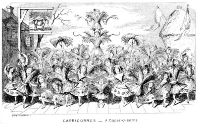 Capricornus - un Caper-o-corns, 19ème siècle - George Cruikshank