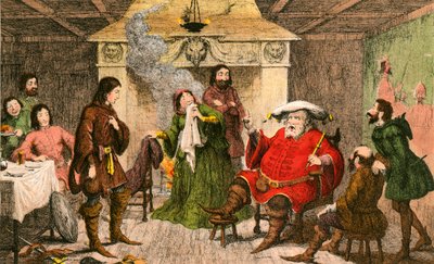 Falstaff joue le rôle du roi - George Cruikshank