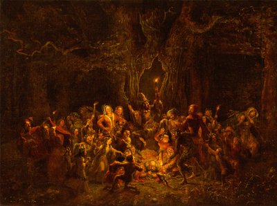 Chêne de Herne, extrait de "Les joyeuses femmes de Windsor", V, v - George Cruikshank