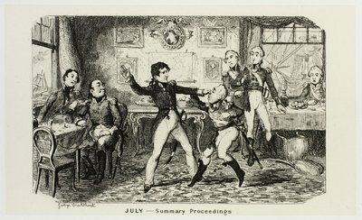 Juillet - Compte rendu des gravures sur acier de George Cruikshank pour les Comic Almanacks : 1835-1853 - George Cruikshank