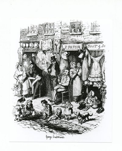 Rue Monmouth, c.1836 - George Cruikshank