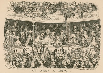 Fosse, loges et galerie - George Cruikshank