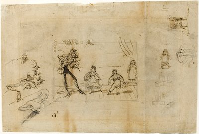 Étude pour la leçon de danse, partie 2 : Le menuet - George Cruikshank