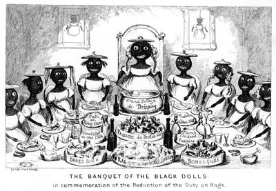 Le Banquet des poupées noires, 19ème siècle - George Cruikshank