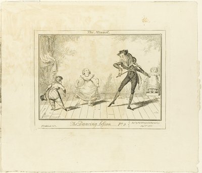 La leçon de danse, partie 2 : Le menuet - George Cruikshank