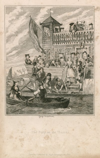 La Folie sur la Tamise - George Cruikshank
