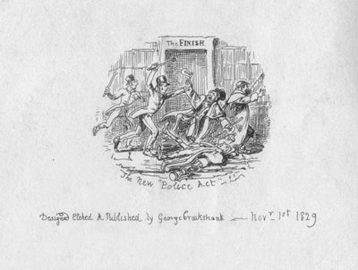 La nouvelle loi sur la police, 1829 - George Cruikshank