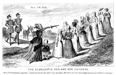 La poule scolaire et ses poussins, XIXe siècle - George Cruikshank