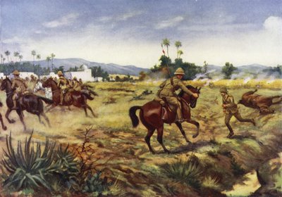 Le soldat Charles Hull sauvant la vie du capitaine G E D Learoyd, Hafiz Kor, frontière nord-ouest, Inde, 5 septembre 1915 - George Derville Rowlandson