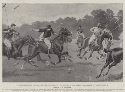 Les matchs internationaux de polo à Hurlingham, le deuxième des jeux de la Coupe Challenge d