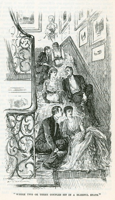 Sitting it out (gravure) - George Du Maurier