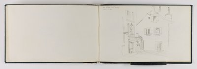 (Carnet de croquis) Vieille rue à Vevey - George Elbert Burr