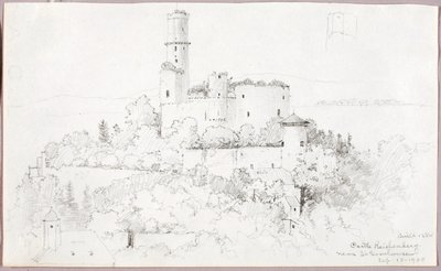 Château de Reichenberg, près de St. Goarshausen - George Elbert Burr