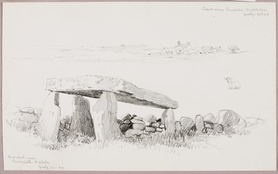 Cromlech près de Criccieth, Pays de Galles du Nord/Côte près de Pensarn, Pays de Galles du Nord - George Elbert Burr