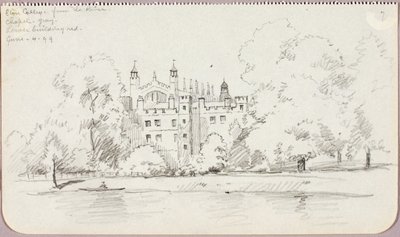 Eton College vu de la rivière - George Elbert Burr