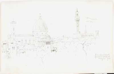 Depuis les jardins de Boboli, Florence - George Elbert Burr
