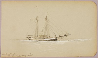 Bateau de bois, Mackinac - George Elbert Burr