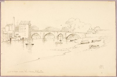 Vieux pont sur la Dee, Chester - George Elbert Burr