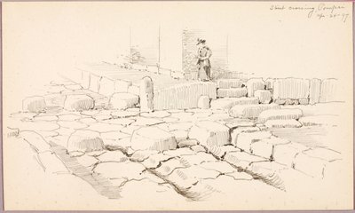 Traversée de rue, Pompéi - George Elbert Burr