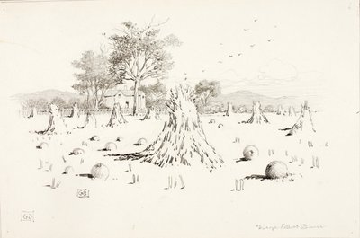 Sans titre (scène de la moisson) - George Elbert Burr
