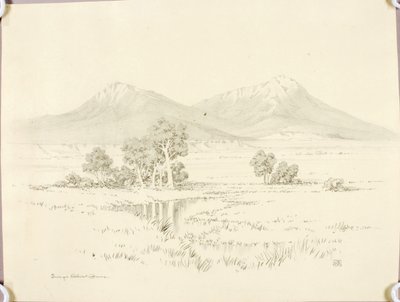 Sans titre (dessin de transfert pour Spanish Peaks [no. 2]) - George Elbert Burr