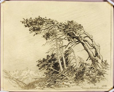 Sans titre (dessin de transfert pour The Home of the Winds [no. 1]) - George Elbert Burr