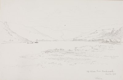 En amont de Bacharach, Rhin - George Elbert Burr