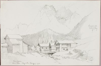Vue de Sextan, Tyrol - George Elbert Burr
