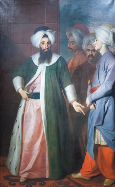 Kozbekci Mustafa Aga et sa suite, c.1727 - George Engelhardt Schroeder