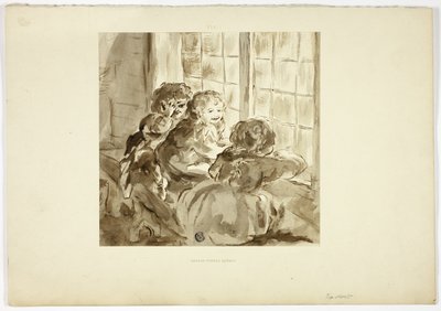 Enfants à la Fenêtre - George Fennel Robson