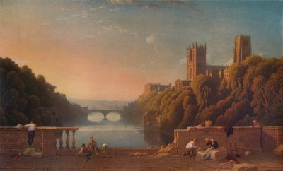Cathédrale de Durham depuis le pont des Prébendes, vers 1832 - George Fennell Robson