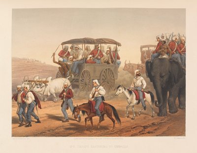 Troupes se hâtant vers Umballa, 1857 - George Francklin Atkinson