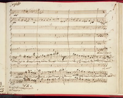 Partition originale du dernier oratorio de Haendel, Jephtha - George Frederick Handel