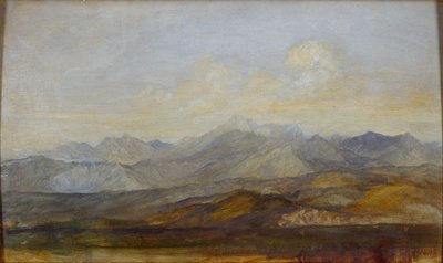 Les montagnes de Carrare depuis Pise - George Frederick Watts