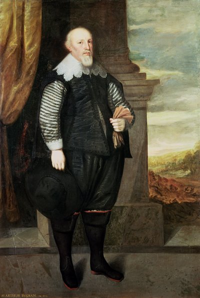 Portrait de Sir Arthur Ingram (c.1570-1642) 1638 - George Geldorp