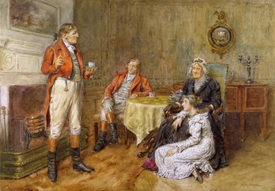 Un chasseur racontant une histoire - George Goodwin Kilburne