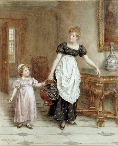 Beaucoup de mains font un travail léger - George Goodwin Kilburne