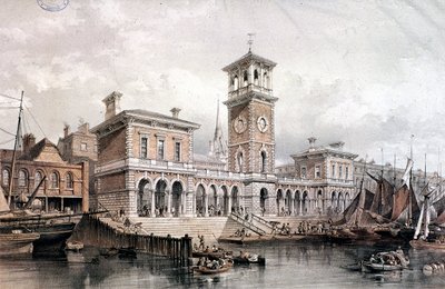 Billingsgate Wharf et Marché, Londres - George Hawkins