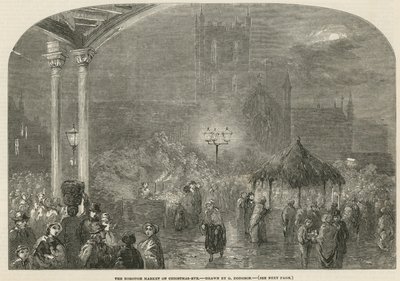 Le Marché de Borough, Londres, la veille de Noël - George Haydock Dodgson