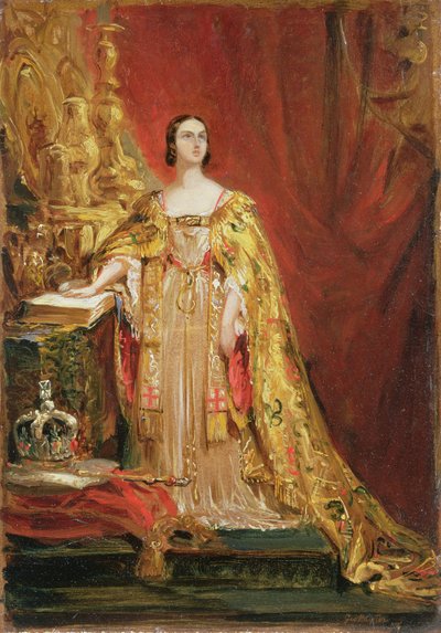 La reine Victoria prêtant serment lors de son couronnement, 28 juin 1838 - George Hayter