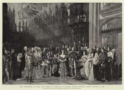 Le baptême de SAR le prince de Galles à la chapelle Saint-Georges, château de Windsor, 25 janvier 1842 - George Hayter