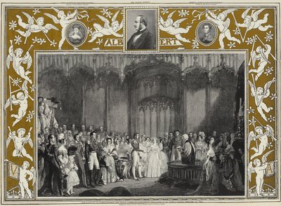 Le Mariage de la reine Victoria et du prince Albert de Saxe-Cobourg et Gotha au palais de St James, 10 février 1840 - George Hayter