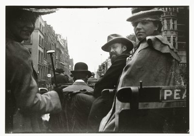George Breitner et Marius Bauer dans une calèche à Londres - George Hendrik Breitner