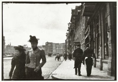Vue de la rue Rokin à Amsterdam - George Hendrik Breitner